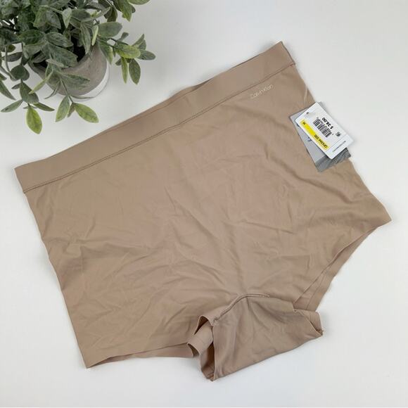 Calvin Klein Perfectly Fit Flex Boyshort Panty Cedar Size Medium - Picture 1 of 5